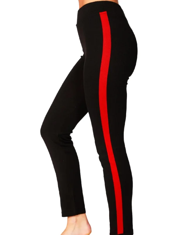 Track Pant In Blackred Women's Vintage Attire