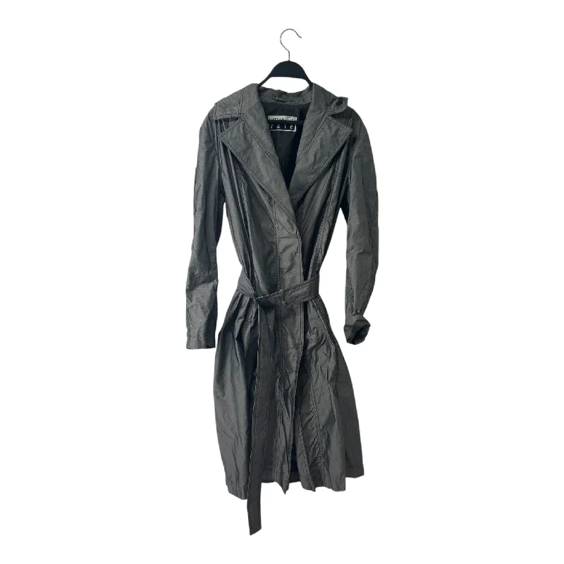 ISSEY MIYAKE FETE/Jacket/2/Polyester/GRY/LONG COAT BACK TIE Best Online Women's Boutiques