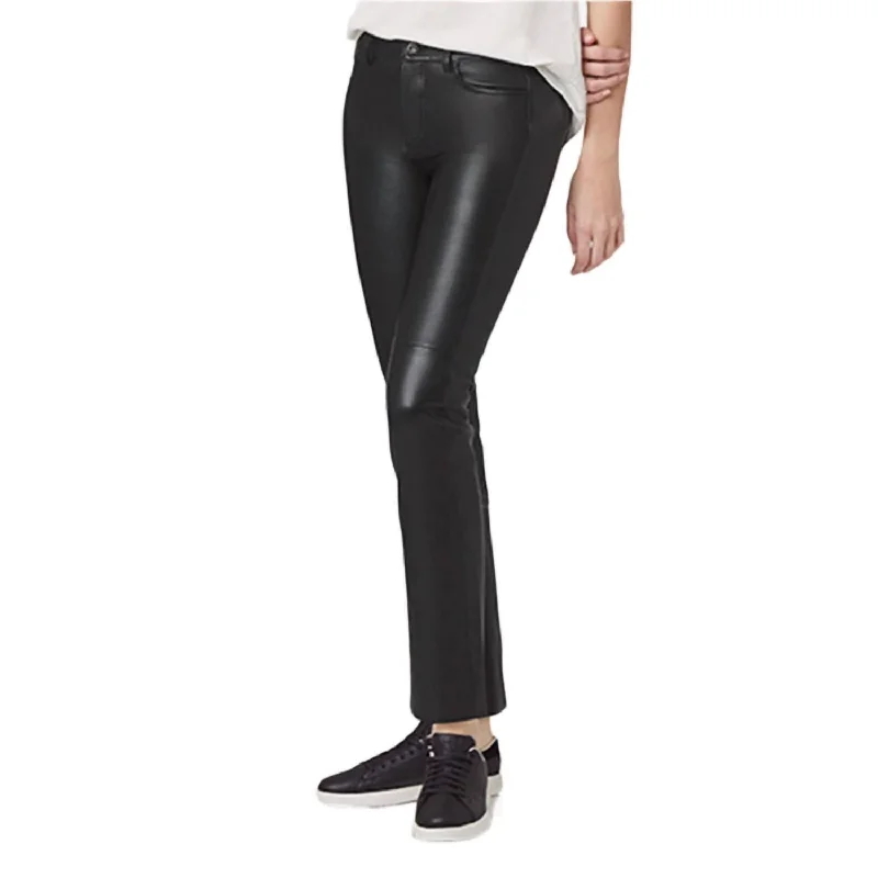 Hudson Leather Pant In Black Women's Fashion Clothing