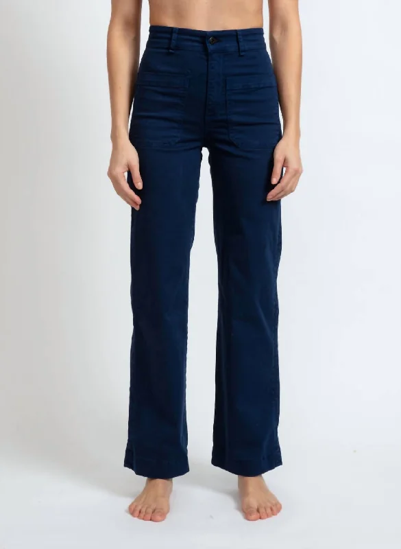 Sailor Twill Pant In Navy Online Clothing Boutiques