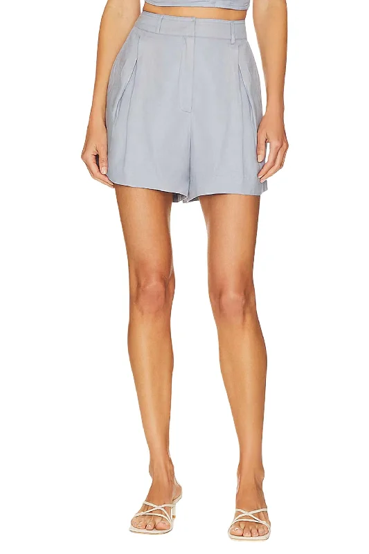 Jacinta Shorts In Blue Women's Comfortable Garments