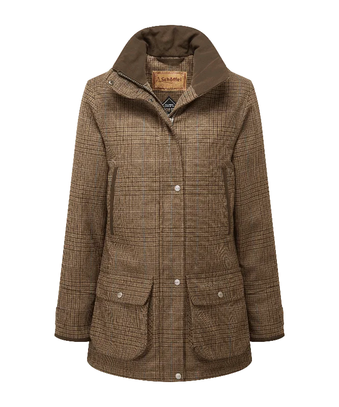 Women's Ptarmigan Tweed Coat - Teviot Tweed Comfortable Women's Apparel