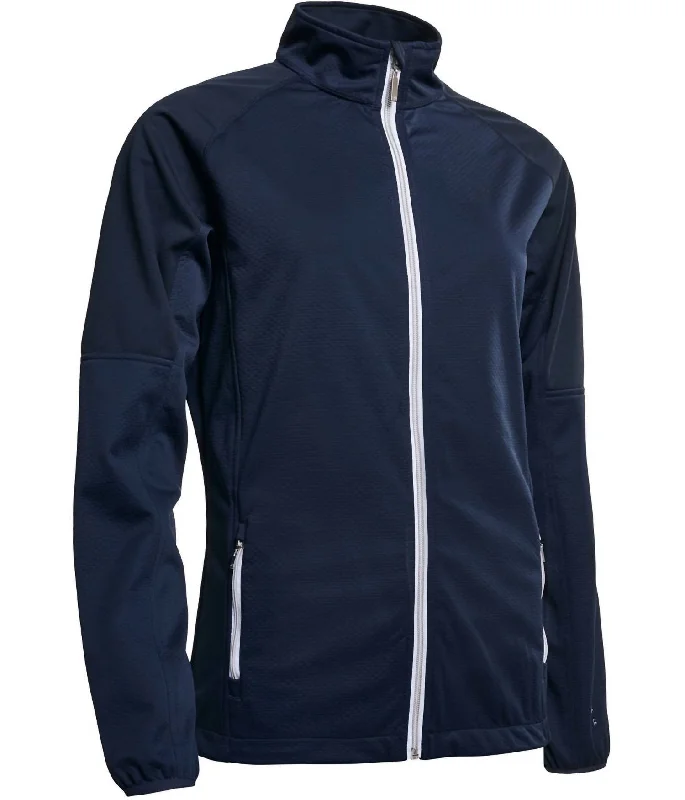 Women Arden Softshell Jacket In Navy Versatile Women's Clothing for All Occasions