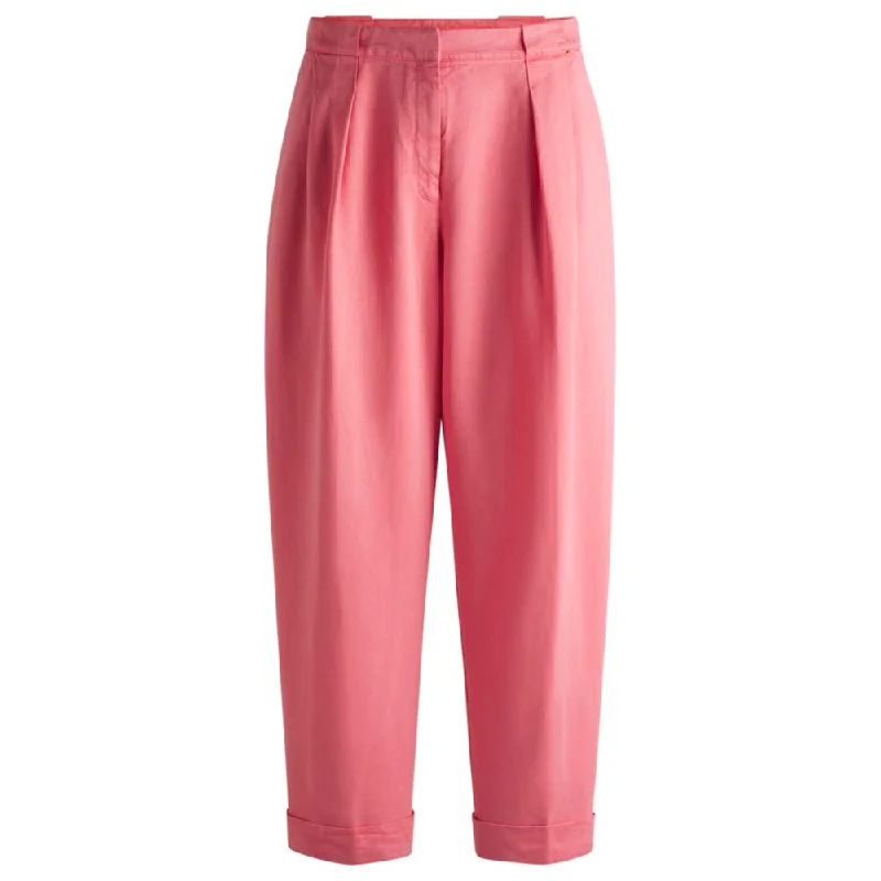 Regular-fit trousers with tapered leg Women's Cozy Clothes