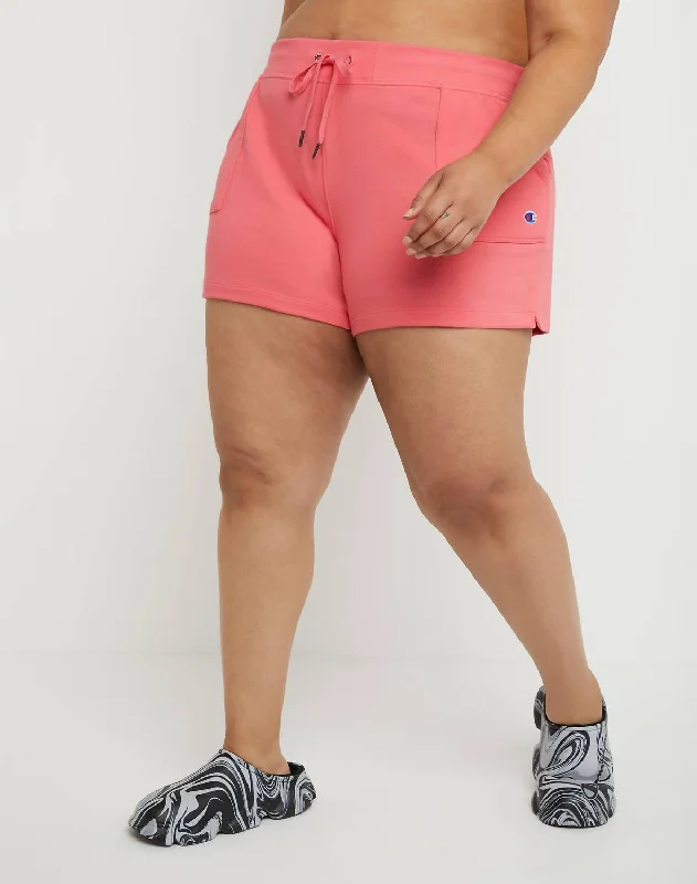 Women's French Terry Shorts In Pinky Peach Women's Outdoor Activity Garments