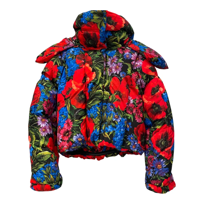 DOLCE&GABBANA/Puffer Jkt/XXL/Floral Pattern/Polyester/MLT/ Outfits Ideas