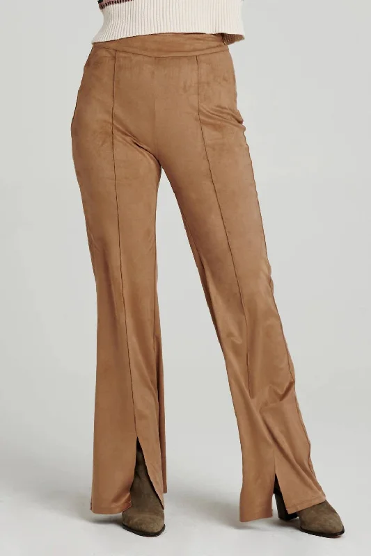 Fallon Flare Pant In Tan Designer Women's Fashion Online