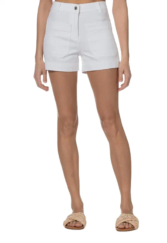 Telias Shorts In Blanc Women's High-Fashion Clothes