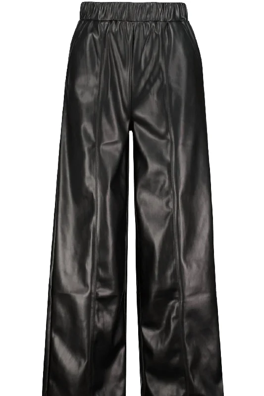 Women's Gia Vegan Leather Pant In Black Everyday Women's Fashion Trends