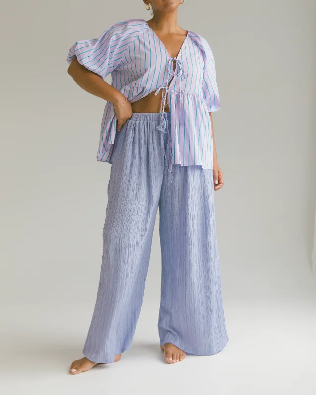 Posey Pants | Purple Crepe Women's Clothing For Everyday Wear