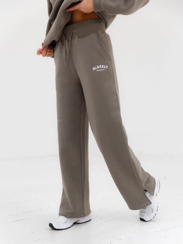 Varsity Wide Leg Sweatpants - Safari Green Women's Transitional Clothes