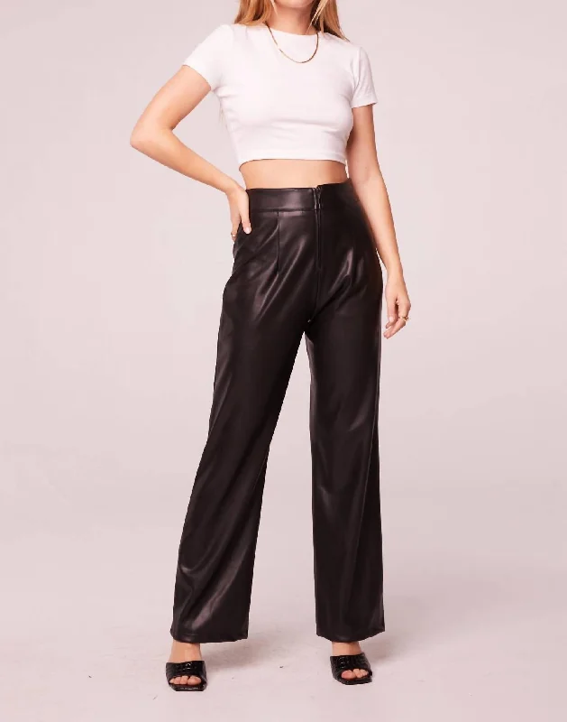 Rock Goddess Faux Leather Pants In Black Sale On Clothing