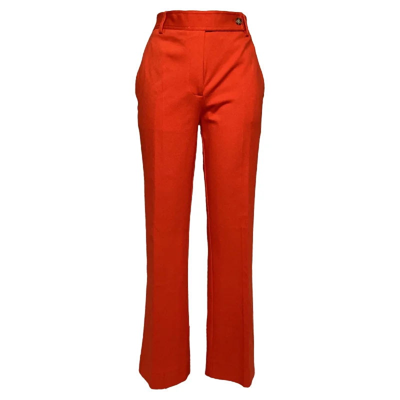 Victoria Beckham Trousers in Red Viscose Timeless Women's Outfit