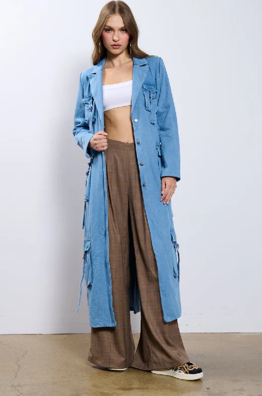 HIGH EXPECTATIONS DENIM TRENCH Women's Clothes And Apparel