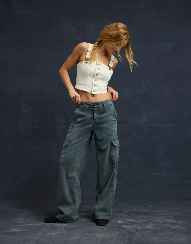 AE Dreamy Drape Cargo Trouser Affordable Luxury Women's Apparel