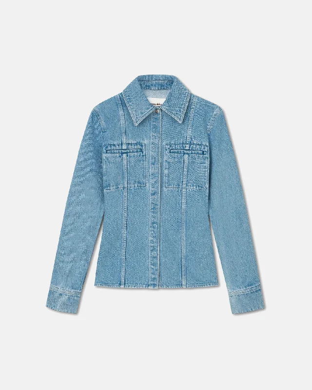 Mireio - Denim Shirt - Eco Light Wash Big Sale Event