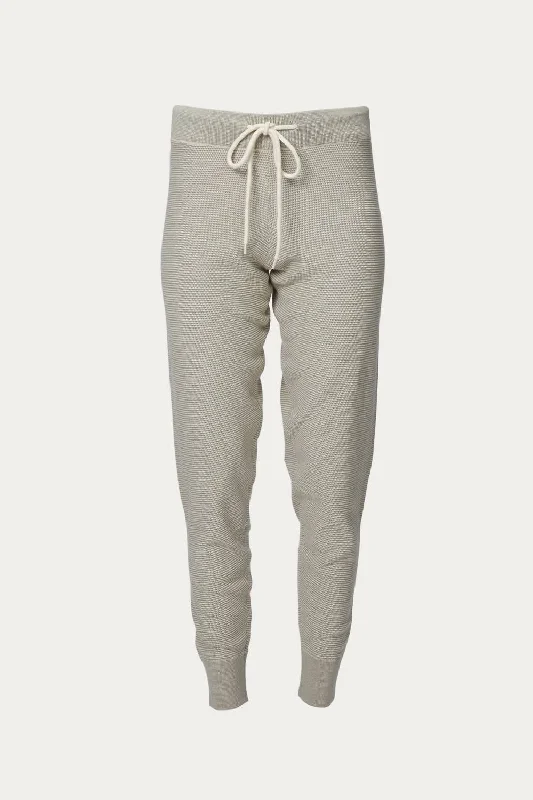 Alice Knit Sweatpant In Pelican Gravity Grey Chic Women's Garments