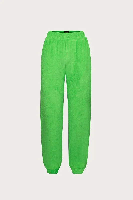 Hamili Terry Jogger In Bright Green Stylish Women's Garments For Holidays