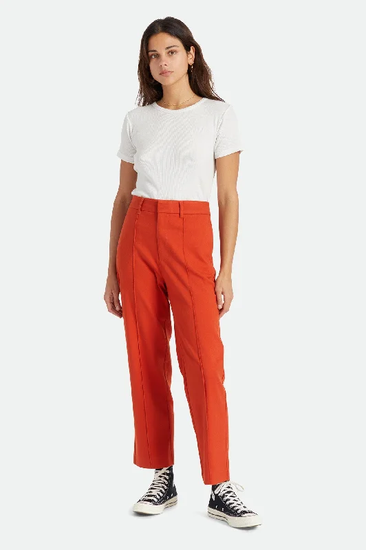 Retro Trouser Pant - Phoenix Orange Affordable Women's Attire