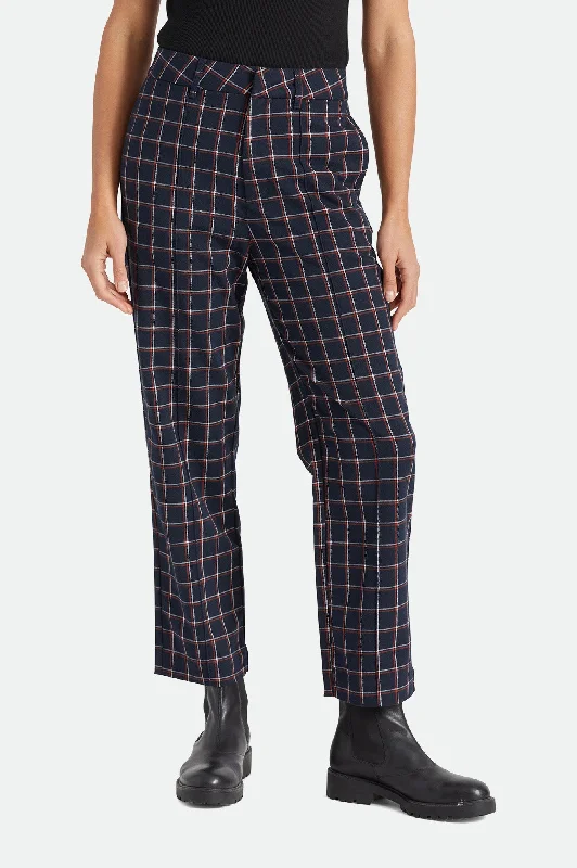 Retro Trouser Pant - Navy Women's Holiday Attire