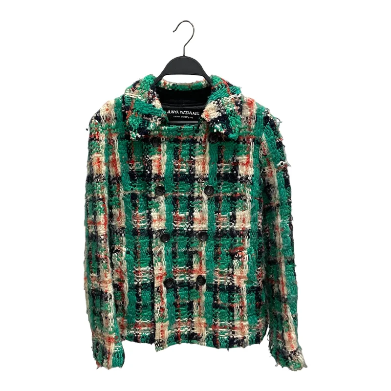 JUNYA WATANABE COMME des GARCONS/Jacket/Plaid/Wool/GRN/jc-j036 Chic Clothes For Women