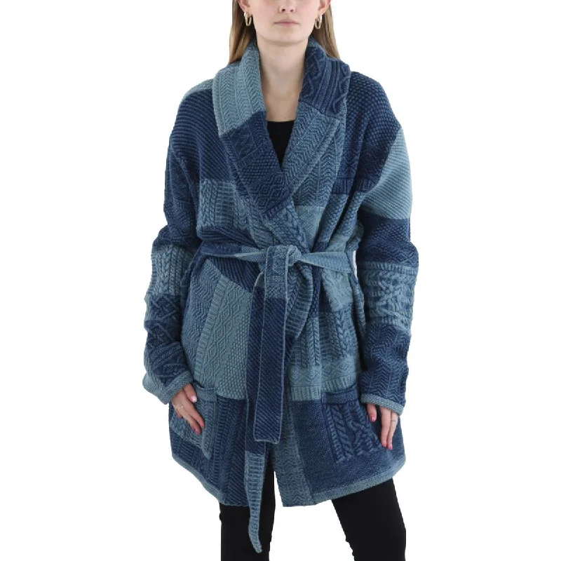 Womens Cotton Textured Wrap Coat Timeless Women's Garments