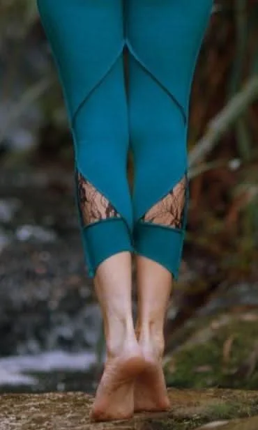 Desert Dweller Leggings - Blue Women's Elegant Apparel