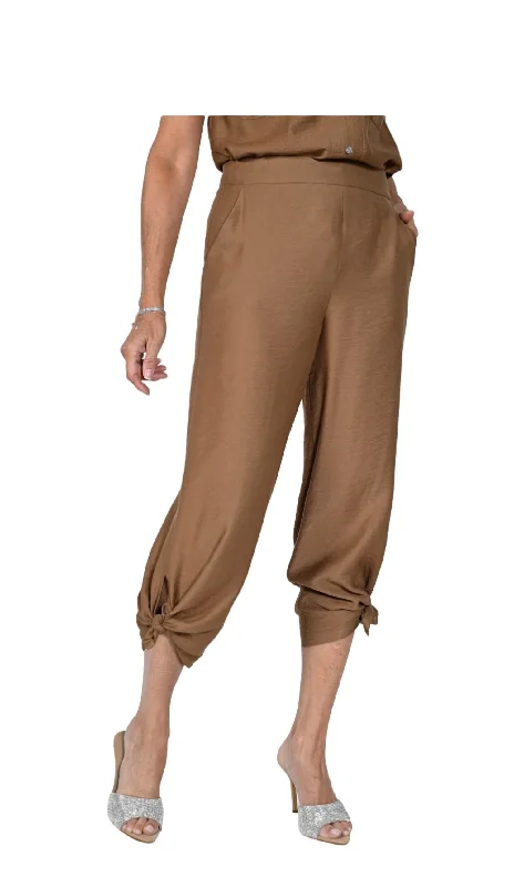 Woven Pant In Cocoa Women's Comfortable Lounge Garments