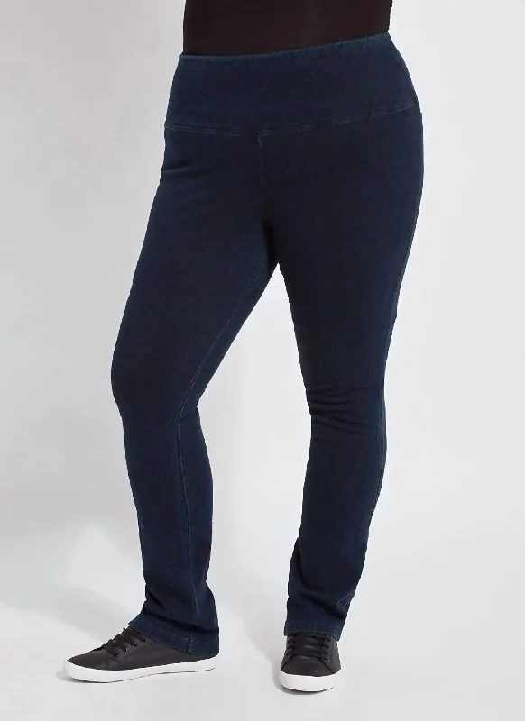 Women's Denim Straight Leg Jeans In Indigo Women's Comfortable Lounge Outfit