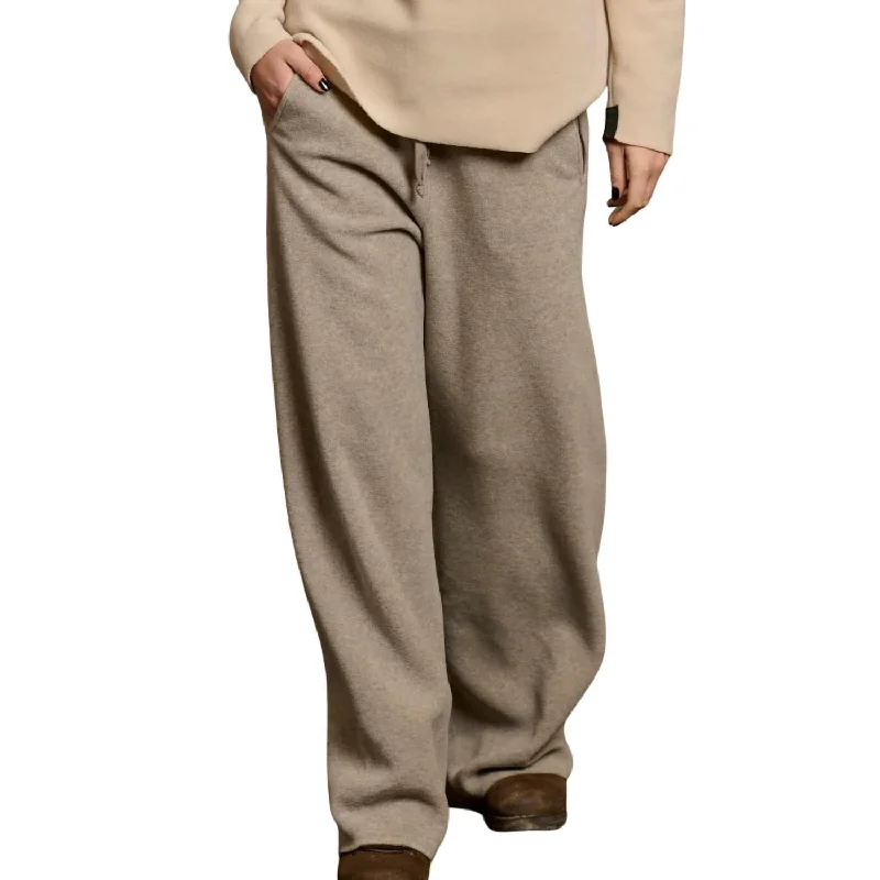 Women's Wide Leg Trousers In Sand Workwear Fashion for Women