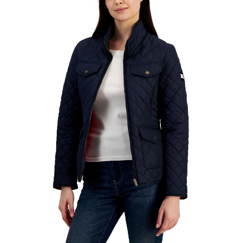 Womens Quilted Polyester Puffer Jacket Women's Functional Outdoor Garments