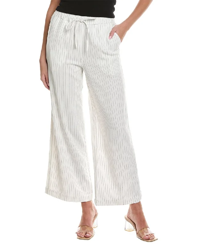 Crystal Kobe Drawstring Linen-Blend Pant Women's Layered Outfit