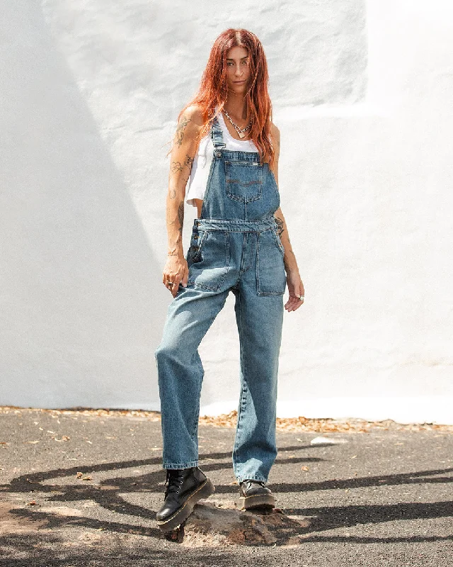 Dexy Dungarees - Washed Denim Elegant Women's Clothing Online