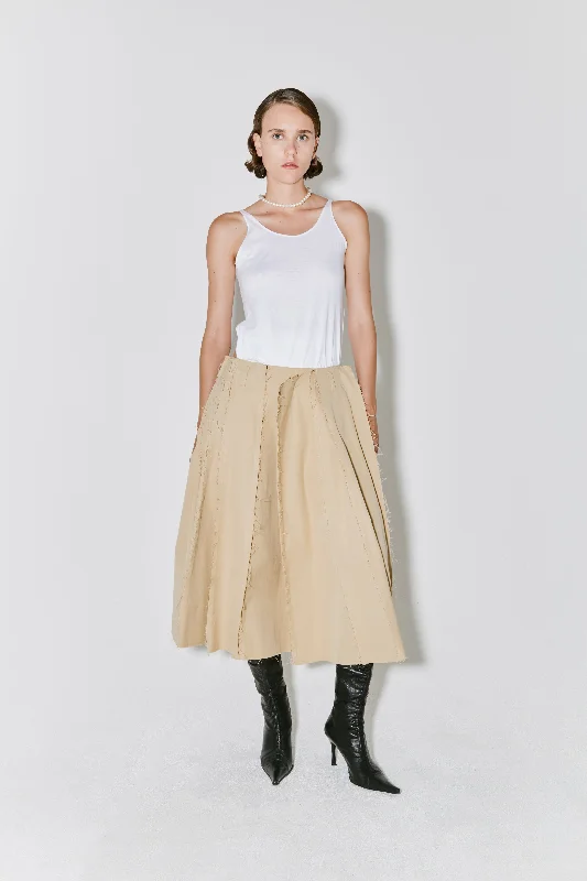 JAMEA skirt beige Women's Clothes For The Office