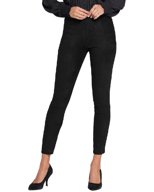 NYDJ Suede Black Legging Jean Women's Evening Outfit