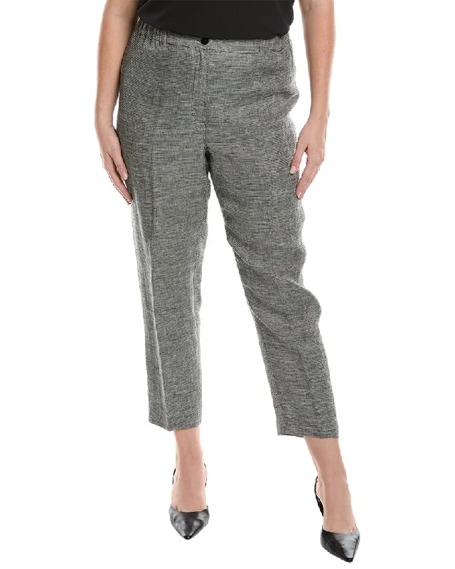 Marina Rinaldi Plus Respiro Linen Trouser Women's Stylish Outdoor Outfit