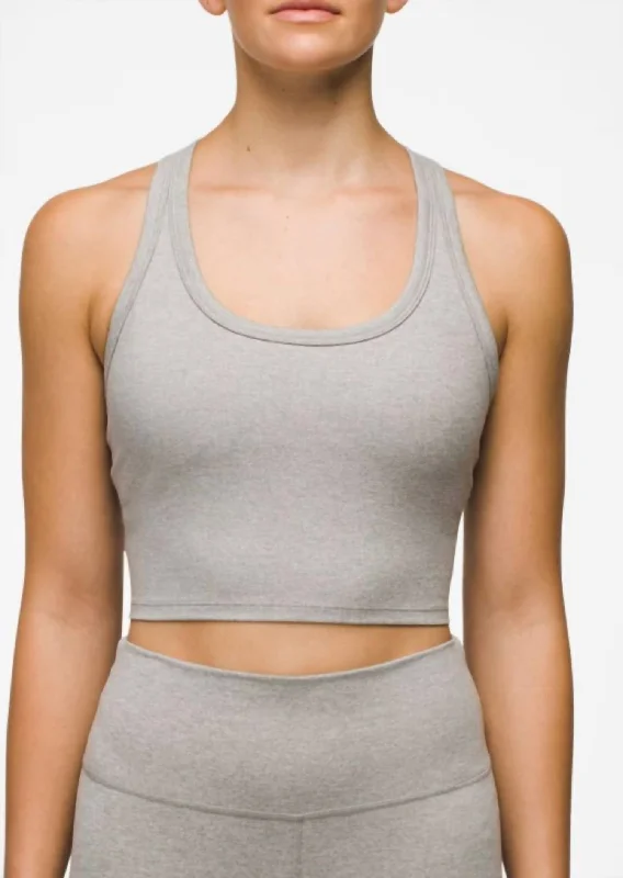 Heavana Racerback Bralette In Heather Grey Women's Work Outfit