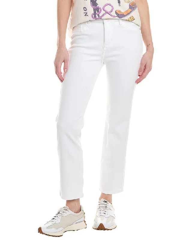 DL1961 Mara Straight Mid-Rise White Frayed Instasculpt Ankle Jean End of Season Sale