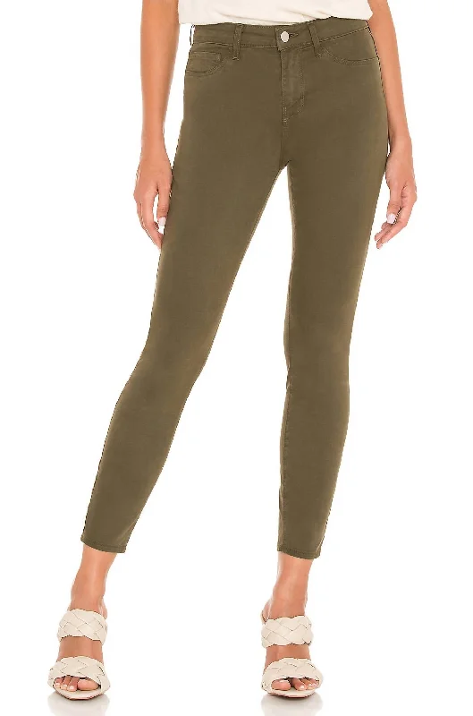 Margot High Rise Skinny Pant In Olive Night Women's Clothing For Holiday Travel