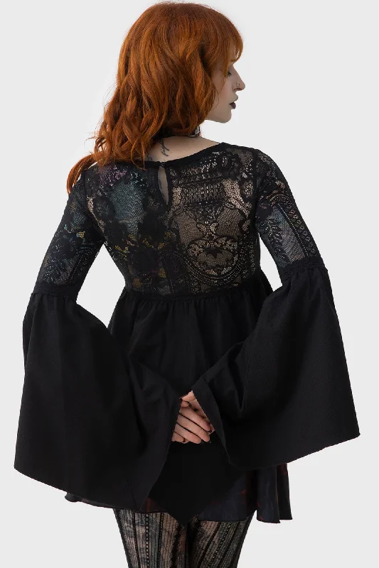 Sacred Coven Blouse Women's Casual Clothing For Lounging