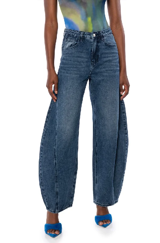 GENIE WIDE LEG JEANS Women's Clothing Sets