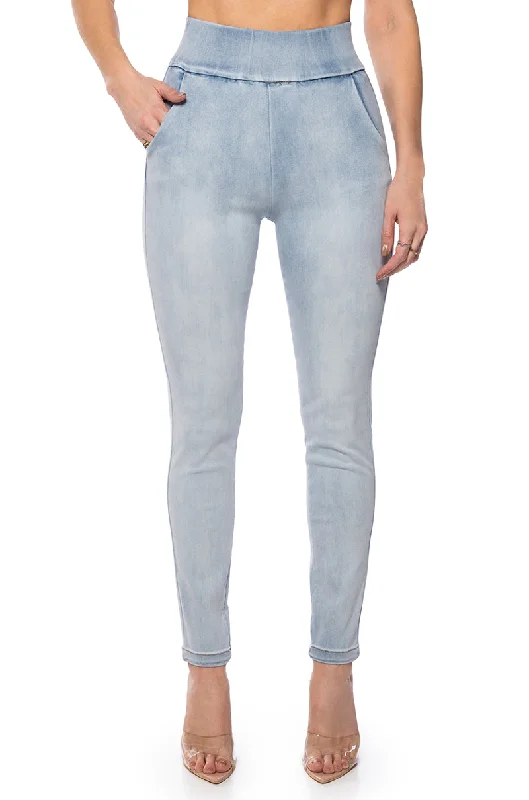 BIG BOOTY FLEX FIT HIGH WAIST DENIM PANT Street Style Fashion