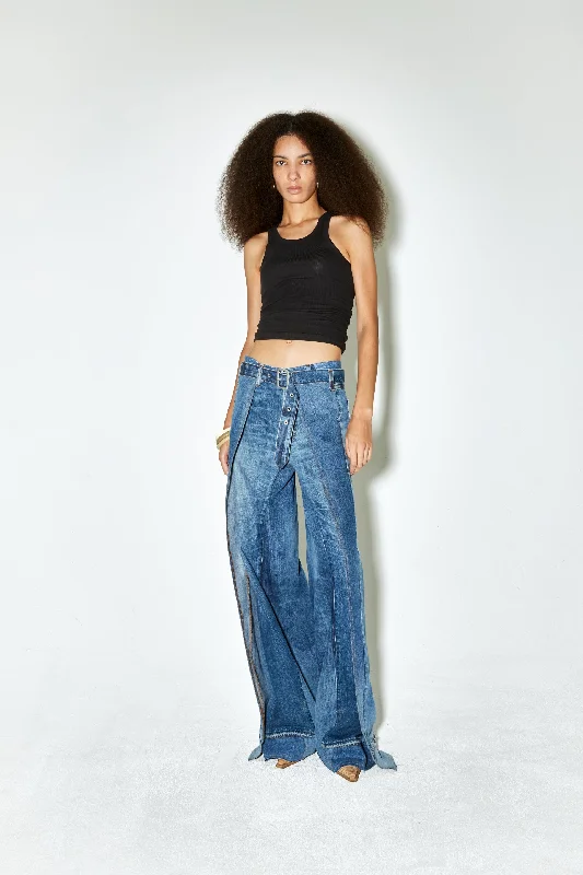 PALMSPRINGS upcycled pants denim Chic Clothing For Women