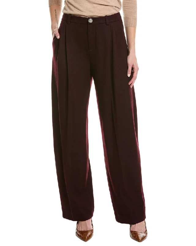 Vince Pleat Front Wool-Blend Pant Women's Stylish Outerwear