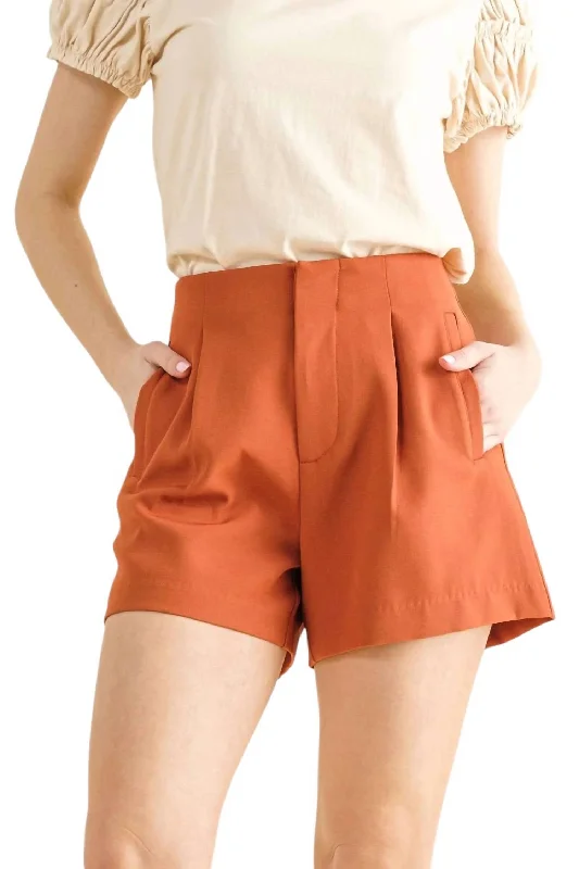 Loved By You Shorts In Rust Weekend Sale