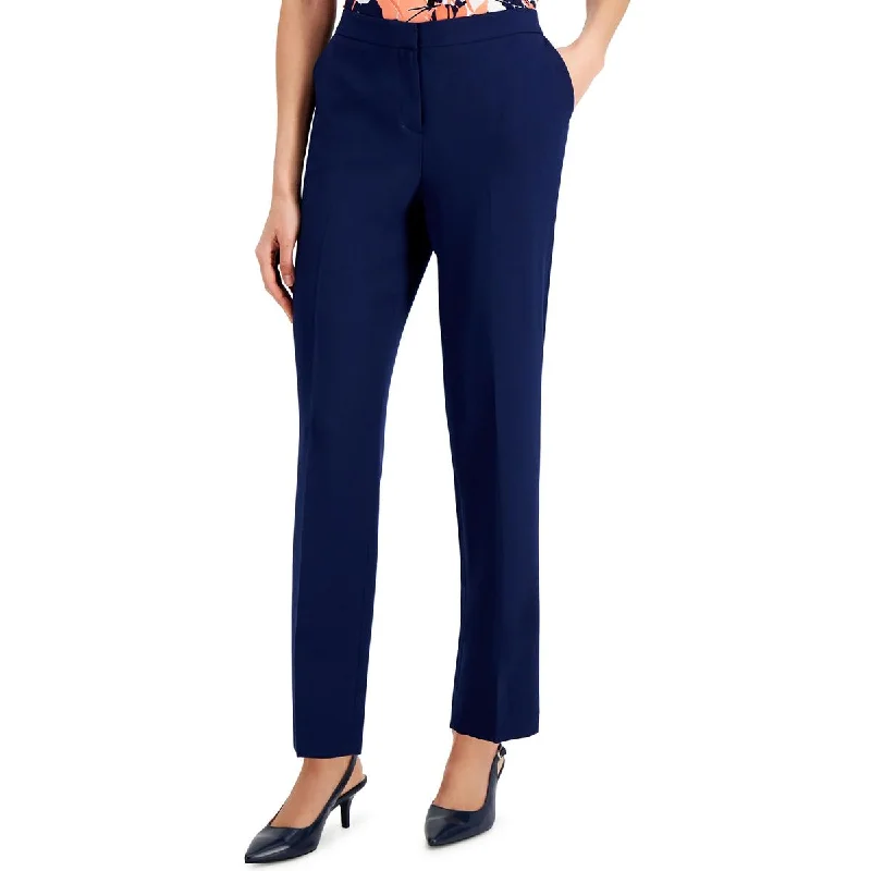 Womens Solid Polyester Trouser Pants Women's Workout Garments