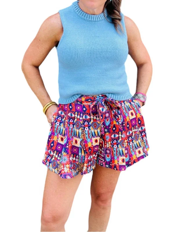 Cooper Shorts In Starry Magic Athleisure Wear