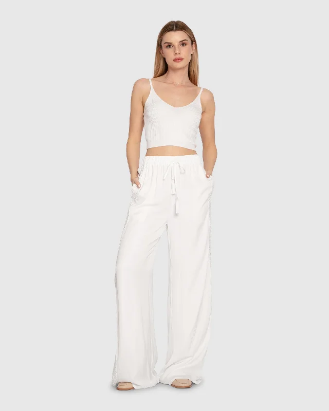 Everywhere All At Once Wide Leg Pant Women's Date Night Outfit