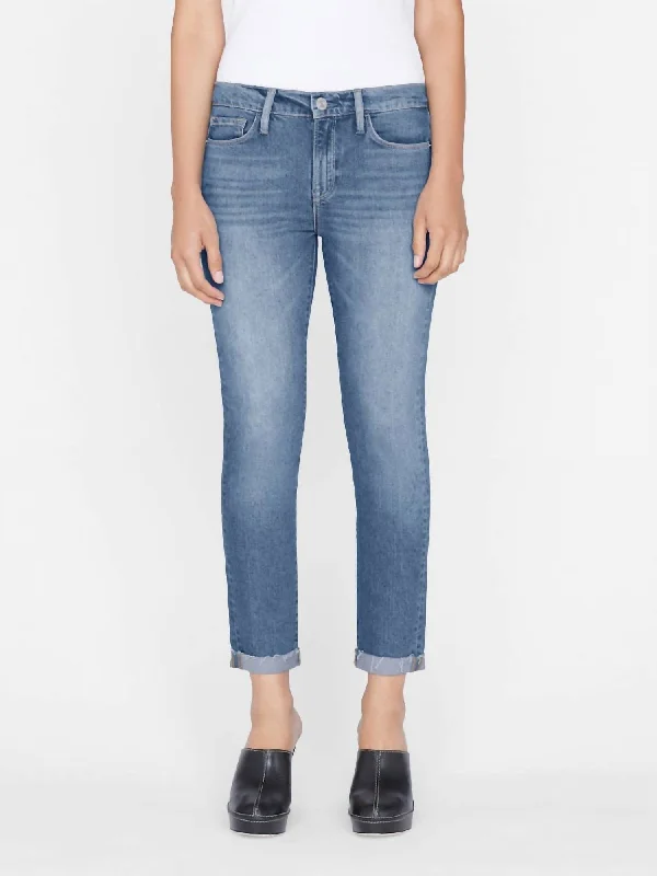 Le Garcon Rolled Raw After Jean In Deepwater Women's Clothing For Casual Outings