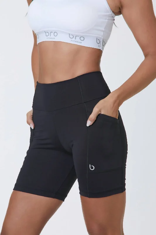 Montana 6" Biker Shorts In Black Online Boutique Clothing